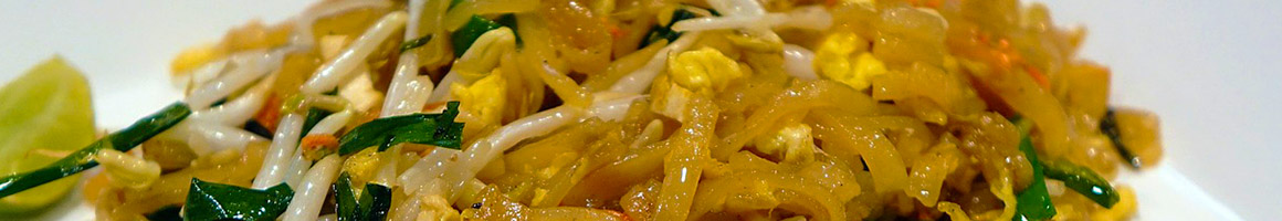 Eating Thai at Vanda's Thai Kitchen restaurant in Palmdale, CA.